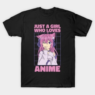 Just A Girl Who Loves Anime T-Shirt